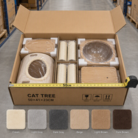 Árbol para Gatos Cápsula Espacial, Torre para Gatos de 85cm con Niveles Múltiples, Condominio de Peluche, Cuenco de Acrílico, Poste Rascador de Sisal, Mueble para Gatos de Roble