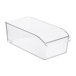 Organizador de Refrigerador Rectangular Transparente con Ruedas para Frutas y Verduras, Caja de Almacenamiento Portátil para Conservación, Hecho en Taizhou - Product Image 1