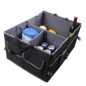 Tas kotak penyimpanan sampah lipat multifungsi, aksesori pengatur bagasi mobil tahan air dan tahan aus untuk mobil