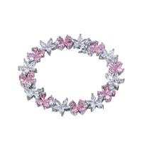 Kirin Maßgefertigtes Zirkon-Armband 925 Sterling Silber Stern-Blumen-Damenarmband OEM ODM