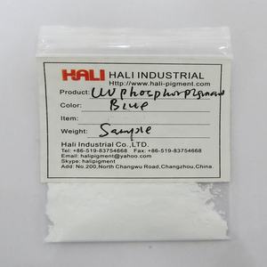 Blacklight Invisible פיגמנט ניאון UV אור רגיש פיגמנט אולטרה סגול ניאון אבקת HLA-03 צבע: לבן כדי כחול - Product Image 2