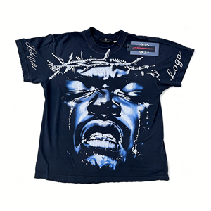 Camiseta de Manga Corta Estilo Gótico de Alta Calidad, Suave al Tacto, Corte Holgado, Informal para Hombre - Product Image 1