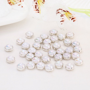 Pearl Claw Rhinestone Clasp Round Nickel-Free DIY Clothing Accessories <b>Buttons</b> - Product Image 4