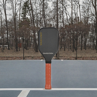 Raquette de pickleball Sweet Spot Durable Training, 16 mm, fibre de carbone T700 premium, manche allongé, 190 g, 40 trous, sac de transport en polyester