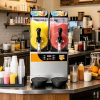 Machine à slush commerciale de marque Baiwin, machine à smoothies aux fruits, 1, 2 ou 3 réservoirs, 12 L, machine à boissons froides congelées, machine à slushies
