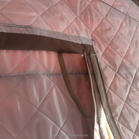 Tente d'urgence 4x6m 24 places quatre saisons, une chambre, type split, en coton, pour secours en cas de catastrophe, avec structure en acier galvanisé et toile Oxford 600D