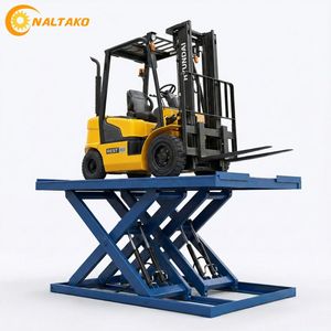 โต๊ะยกไฮดรอลิกไฟฟ้ามาตรฐานอเมริกา 2700 กก. แบบกรรไกรคู่ขนาดใหญ่ 220V/110V, แท่นวางขนาด 1370x2130 มม., ความสูงยกสูงสุด 1500 มม. - Product Image 6