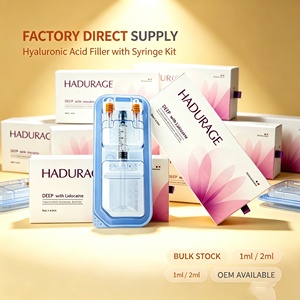 Vente en gros de gel de comblement injectable HADURAGE HA 24mg, anti-rides, pour le remodelage du visage, 1 ml, 10 ml, pour femmes, salon de beauté - Product Image 1