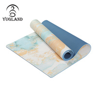 Tapis de yoga en TPE imprimé numériquement, tapis de yoga en caoutchouc naturel tie-dye, nouveau tapis de yoga en daim TPE avec impression par sublimation