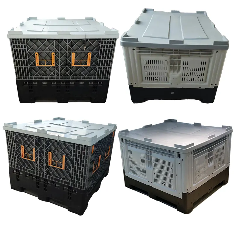 Australia Standard Size Plastic Pallet Box Wholesale Agriculture Storage Large Container Reusable Plastic Agricultural Bins