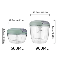 900ml coupe-légumes multifonctionnel ail pilon hachoir à légumes créatif ail broyeur viande pilon Gadgets de cuisine