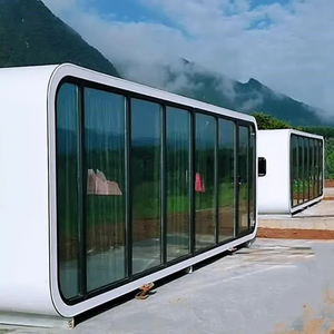 Maison préfabriquée moderne en structure acier, type cabane <span class=keywords><strong>Apple</strong></span>, étanche, résistante au vent, avec panneaux sandwich isolés - Product Image 4