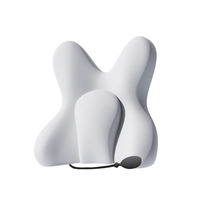 Appui-tête ergonomique orthopédique gonflable en mousse à mémoire de forme en polyester pour voiture et bureau, soutien lombaire pour une meilleure posture assise (unitaire)
