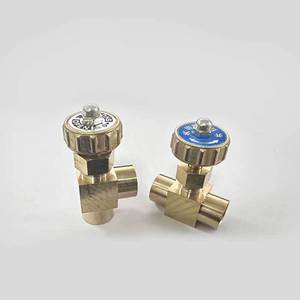 Nissin Copper Needle Valve 1/4 In 2-Way Gas Flow Control Throttle Valve Pneumatic Application - Product Image 3