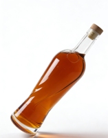 Bouteille en verre vide pour spiritueux (vodka, rhum, brandy, liqueur) avec bouchon, nouveau design, 500 ml et 700 ml, vente chaude
