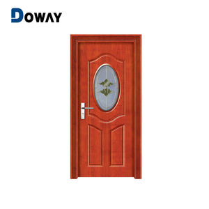 人気デザインの両開き木製ドア、デザイナーサンミカ木製ドア、無垢材ドア - Product Image 3