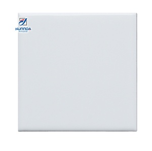 Piastrelle da parete da bagno 150x150mm di alta qualità in ceramica lucida di colore bianco puro - Product Image 1