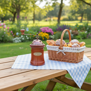 Moulin à café pour amateurs de café avec balance de précision, réglage fin et grossier, noyau amovible pour la préparation de café à la maison et en extérieur - Product Image 1