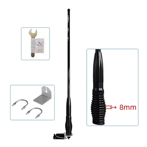 Antenne tout-terrain 60cm 75cm 107cm 124cm, antenne décorative robuste pour voiture, à ressort, type barillet - Product Image 3