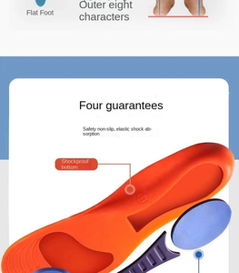 4D Sports <b>Insoles</b> Soft Men's Deodorant <b>Insole</b> Flat Arch Support Full Pad Elastic Massage <b>Insole</b> for Running Soles Hightechnology - Product Image 4
