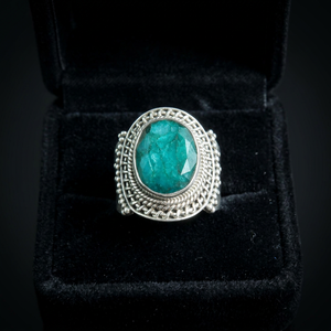 Natural Turquoise <b>Ring</b> 925 Sterling Silver Handmade Oval Blue Bezel Setting Statement Wedding Unisex Vintage Boho Gemstone - Product Image 1