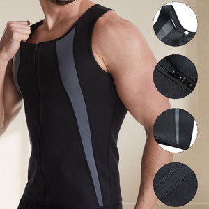 Offre Spéciale – Gilet Amincissant Tricoté pour Hommes, Gaine Ventre Plat, Combinaison <span class=keywords><strong>de</strong></span> Sudation Effet Sauna pour Entraînements, Sous-vêtement - Product Image 5