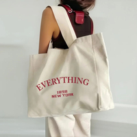 Sac fourre-tout en toile robuste vierge de grande taille avec fermeture à l'épaule et poignée longue, personnalisable pour femme, vente en gros