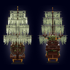 Niederländer n.º de Feiyue 13197 Versión Mejorada, Bloques de Construcción Clásicos de Alta Dificultad, Barco Pirata, Pieza de Colección, Réplica - Product Image 3