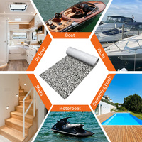 Tapis marin moderne en mousse EVA auto-adhésif antidérapant de 6 m pour pont de bateau, imperméable, pour revêtement de sol extérieur de bateau, technique brossée