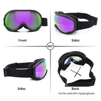 Lunettes de ski OTG Yijia Optical pour hommes et femmes, à porter par-dessus des lunettes, anti-buée, pour snowboard, protection UV, pour adultes et jeunes