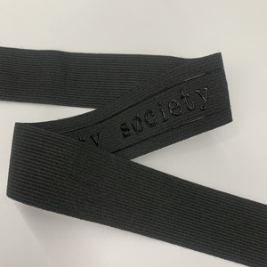 Tùy chỉnh chống trượt <span class=keywords><strong>Silicone</strong></span> in vải đàn hồi đi xe đạp mặc HEM Gripper dệt kim ban nhạc đàn hồi - Product Image 3