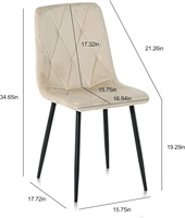 Yaweijia YWJ Fabrication chinoise chaises de salon douces chaise de salle à manger en velours chaises d'appoint meubles de salon de luxe
