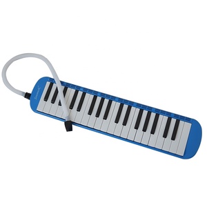 Teclado portátil para exteriores, instrumento Musical <span class=keywords><strong>Melodica</strong></span> 37 teclas, dedo pulgar, Melodion ABS, Color <span class=keywords><strong>azul</strong></span>, <span class=keywords><strong>Melodica</strong></span> Sinomusik, logotipo personalizado - Product Image 2