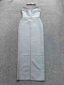 OEM fabbrica su misura senza spalline <span class=keywords><strong>abiti</strong></span> da sera <span class=keywords><strong>eleganti</strong></span> per le <span class=keywords><strong>donne</strong></span> vestito da matrimonio lungo festa con perline girocollo - Product Image 4