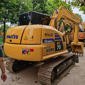 Mini excavatrice PC70-8 de KOMATSU en bon état utilisé avec l'engrenage de boîte de vitesse de moteur de noyau de poids d'opération Sale-7ton bon marché - Product Image 1