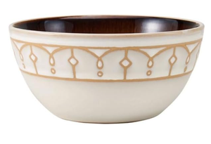 Vintage Brown Reactive Glaze Ceramic Dinnerware Set Plate Bowl Mug Set Geometric Border Kitchen Hotel Wedding Gift Wholesale - Product Image 4