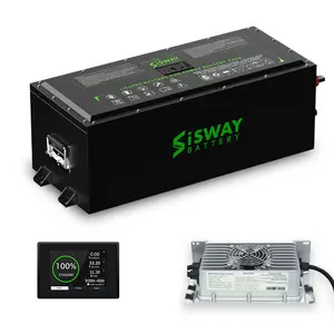 I-SWAY 48 v lifepo4 batterie im großhandel 105 ah 150 ah 200 ah elektrische lithium-ionen-batterien für club auto golfwagen