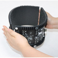 Écran LED flexible à aimant souple pour service frontal intérieur, module P1.2-P2.5, haute luminosité, fréquence de rafraîchissement 3840Hz, mur vidéo