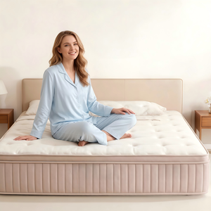 Colchón Ortopédico con Muelles Ensacados Individuales, Soporte de Espuma de Alta Densidad, Transpirable, Tamaño Queen, para el Hogar - Product Image 3