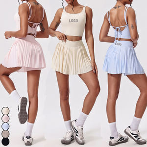 Женская одежда DQ5227, плиссированная юбка с карманами, спортивная одежда, спортивная одежда, теннисные юбки, спортивные теннисные комплекты для девочек <span class=keywords><strong>2</strong></span> в 1 - Product Image 1