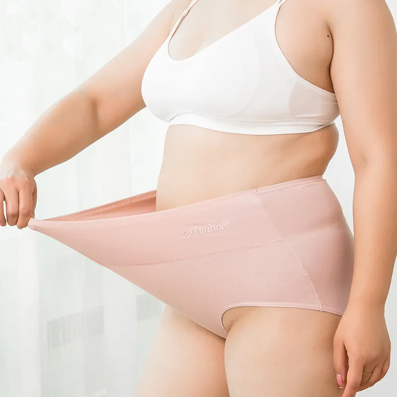 Women's Underwear Pure Cotton High Waist Abdomen Closing Plus Fat Plus Size Women's Underwear
