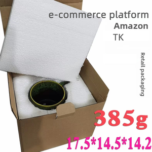Mug en céramique créatif de grande capacité, <span class=keywords><strong>tasse</strong></span> à café, design rétro de luxe léger, couleur unie, cadeau DIY pour couple - Product Image 6