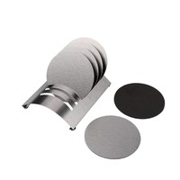 Sous-verres créatifs en acier inoxydable, tapis isolants pour bols, sous-plats ronds en métal, sous-verres tendance