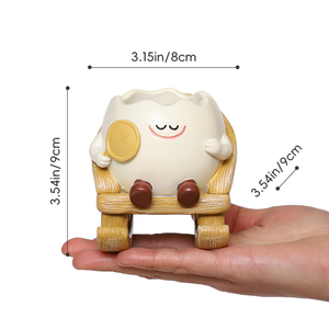 Maceta <span class=keywords><strong>de</strong></span> Resina con Diseño <span class=keywords><strong>de</strong></span> Personaje <span class=keywords><strong>de</strong></span> Dibujos Animados, 3 Pulgadas, Nueva, Linda, para Suculentas, Adorno <span class=keywords><strong>de</strong></span> Escritorio, Silla Mecedora, para Hogar u Oficina, Regalo - Product Image 2