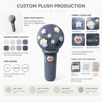Usine OEM ODM : Peluche personnalisée pour merch de concert, poupée en peluche douce, mascotte de marque, cadeau promotionnel en peluche