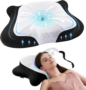 NEW Cervical Pillow For Neck Pain Relief Cervical Neck Pillow Ergonomic Orthopedic Memory Foam Pillow With Cooling Case