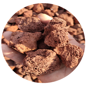 Vòng Tự Nhiên Màu Đen Lớn Lava Rock Cát NÚI LỬA Làm Vườn Uncut Đá Bọt Cho Nhà Máy Bazan Bột Giá Nhà Sản Xuất - Product Image 2