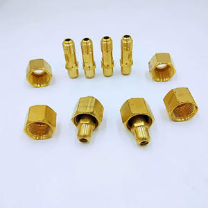 Pièces d'équipement de production de gaz : Vanne de réduction de pression oxygène-acétylène, Manomètre d'azote, Tige d'entrée, Raccord de sortie à embout (NUT NIPPLE) - Product Image 2