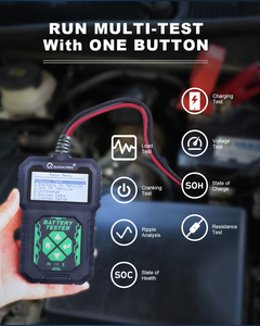 BA-107 เครื่องทดสอบแบตเตอรี่ 12V เครื่องตรวจจับพลังงานในรถยนต์ ตรวจ<span class=keywords><strong>สอ</strong></span>บ SOH, SOC พร้อมคุณสมบัติชดเชยอุณหภูมิอัตโนมัติ - Product Image 6
