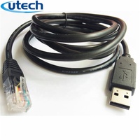 Cable de Consola Serial Lan Rj45 a Rs232 Db9 2026, Cable Adaptador Rollover Rj-45 a Db-9 para Cisco